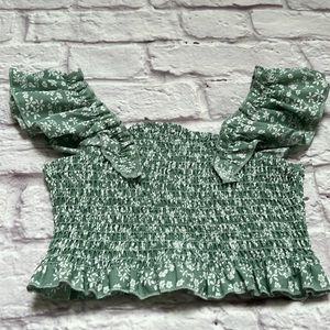 SHEIN girls crop top flower NEW